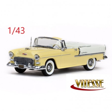 1/43 Chevrolet Bel air cabriolet blanche/jaune - Vitesse