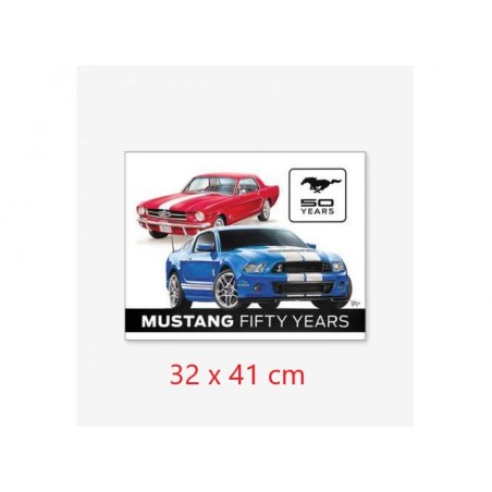 plaque tole Ford Mustang 50 years - métal tac signs