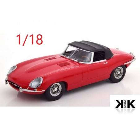 1961 Jaguar Type E cabriolet rouge - KK Scale