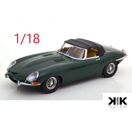 1961 Jaguar Type E cabriolet verte - KK Scale