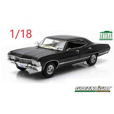 1967 Chevrolet Impala sport sedan noire - Greenlight