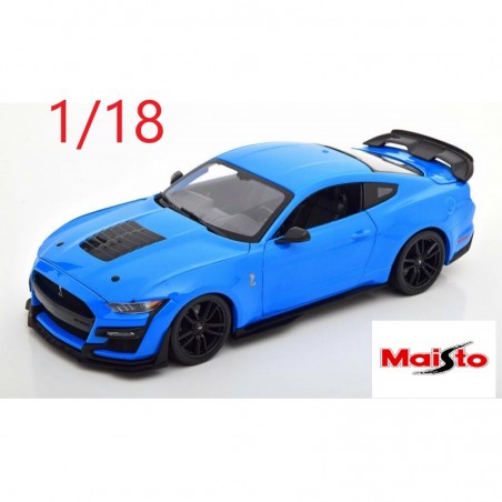 2020 Ford Mustang GT500 bleue - Maisto