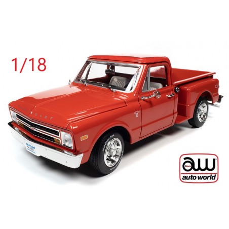 Chevrolet C10 Pick-up Stepside 1968 rouge - Auto World