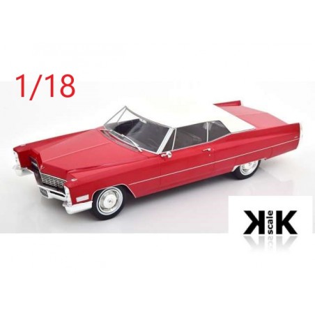 1967 Cadillac Deville capotée rouge - KK Scale