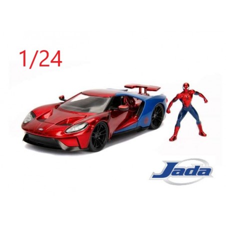 2017 Ford GT Spiderman avec figurine - Jada Toys