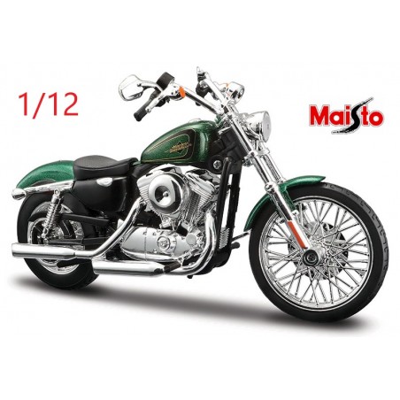 1/12 Harley Davidson XL 1200 verte - Maisto
