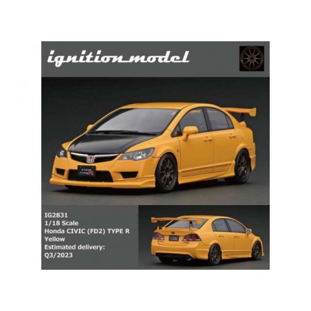 Honda Civic Type R jaune - Ignition Model