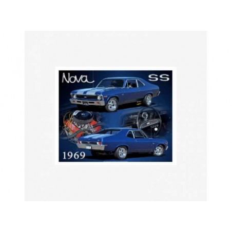 Plaque métal Chevrolet Nova SS 1969 - Tac Signs