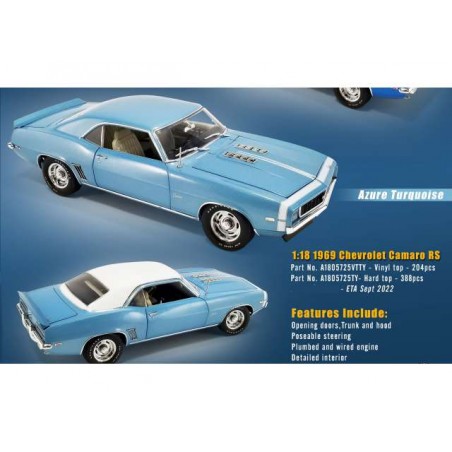 1969 Chevrolet camaro RS bleue - ACME