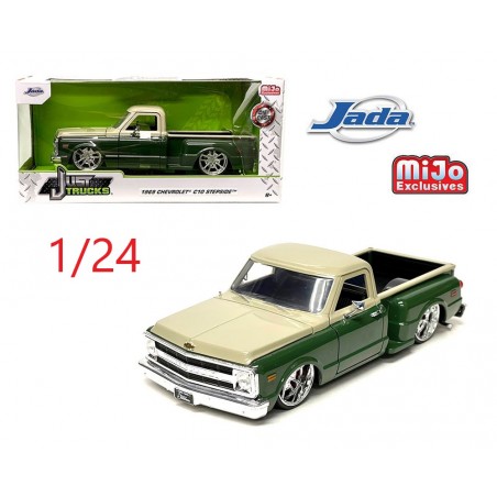 1969 Chevrolet C-10 pick-up crème et vert - Jada Toys