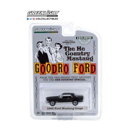 1967 Ford Mustang coupé country spécial noire - Greenlight