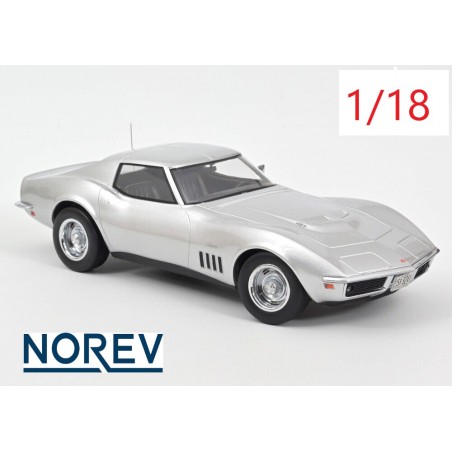 1969 Chevrolet Corvette Coupé grise - Norev