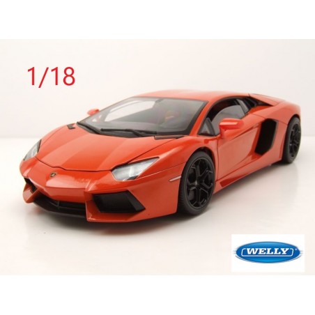 2011 Lamborghini Aventador LP700-4 orange métal - Welly