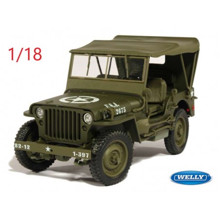 1944 Jeep Willys US Army Soft Top - Welly