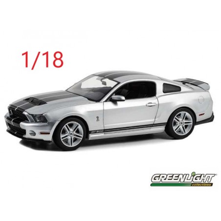 2011 Mustang Shelby GT500 grise et noire - Greenlight