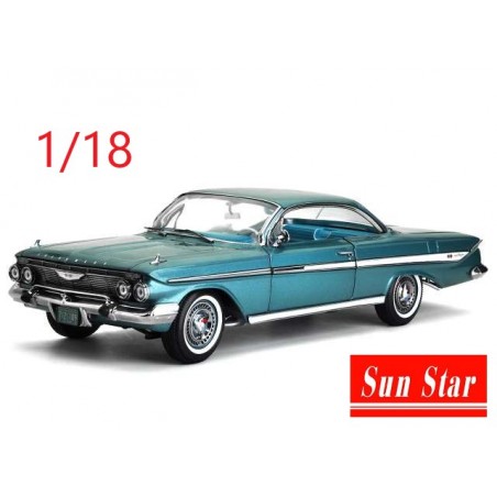 1961 Chevrolet Impala sport coupé turquoise - Sunstar