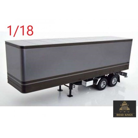 1/18 Remorque de camion grise/anthracite - Road kings