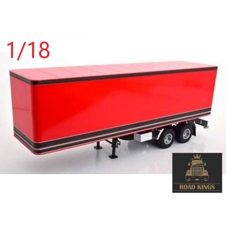 1/18 remorque de camion rouge/noire - Road Kings