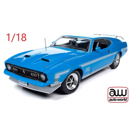 1972 Ford Mustang Mach1 bleue - Auto World