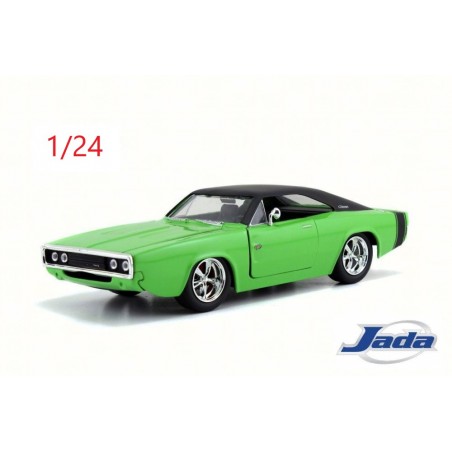 1970 Dodge Charger R/T verte et noire - Jada Toys