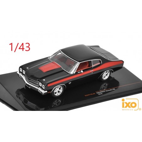 1970 Chevrolet Chevelle SS noire et rouge - Ixo Model
