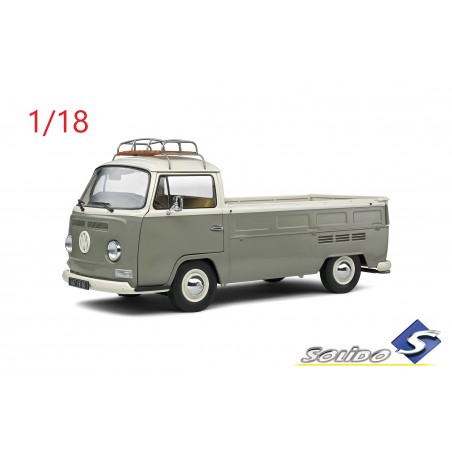 1968 Volkswagen Combi T2 pick-up gris - Solido