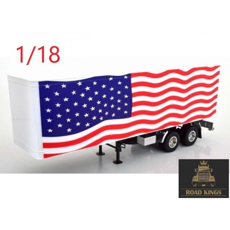 1/18 Remorque de camion couleurs USA - Road Kings