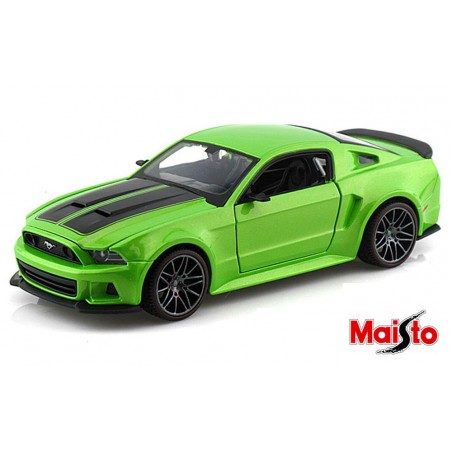 1/24 Ford Mustang Street racer 2014 verte - Maisto