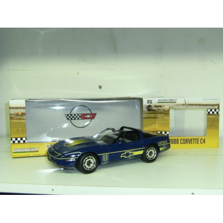 1984 Chevrolet corvette C4 bleue challenge - Greenlight