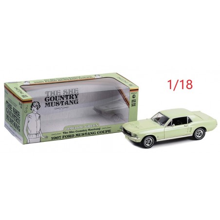 1967 Ford Mustang coupé verte - Greenlight