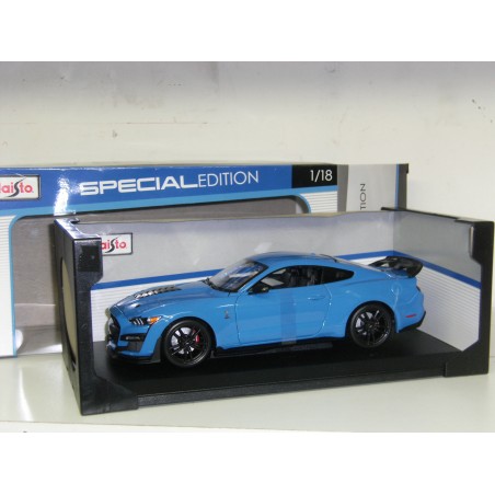 2020 Ford Mustang GT500 bleue - Maisto
