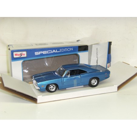 Dodge Charger R/T 1969 bleue métal - Maisto