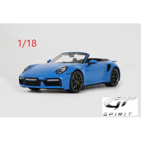 Porsche 911 (992) Turbo S cabriolet bleue - GT Spirit