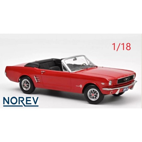 Ford Mustang Cabriolet 1966 rouge - Norev