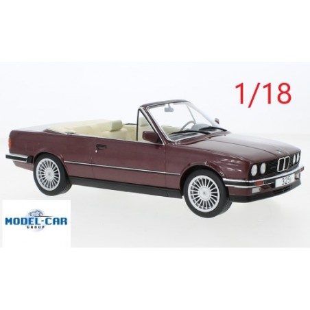 BMW 3.25i ( E30 ) cabriolet 1985 bordeaux - MCG