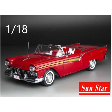 Ford Failane 500 Skyliner 1957 rouge - Sunstar