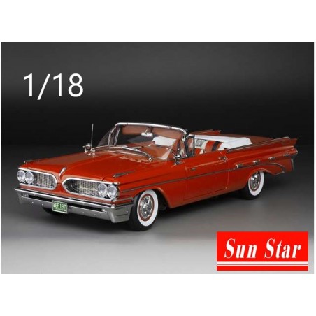 Pontiac Bonneville cabriolet 1959 rouge - Sunstar
