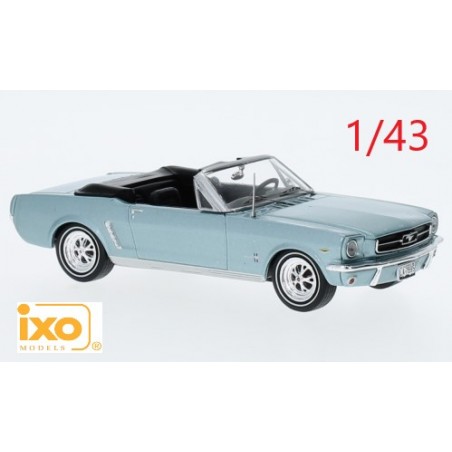 Ford Mustang cabriolet 1965 bleue ciel - Ixo Models