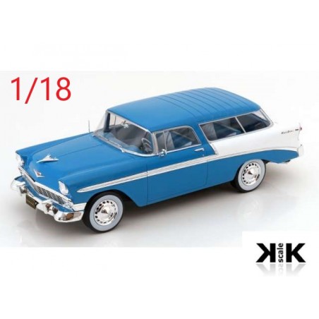 Chevrolet Nomad 1956 bleue et blanche - KK Scale