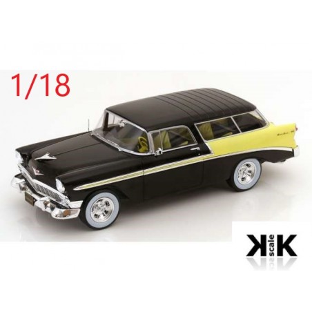 Chevrolet Nomad 1956 noire et jaune - KK Scale