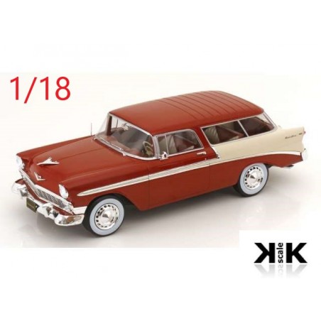 Chevrolet Nomad 1956 marron métal et crème - KK Scale