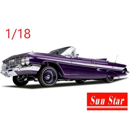 Chevrolet Impala convertible 1961 Lowrider purple - Sunstar