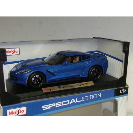 Chevrolet Corvette C7 Z51 2014 bleue - Maisto