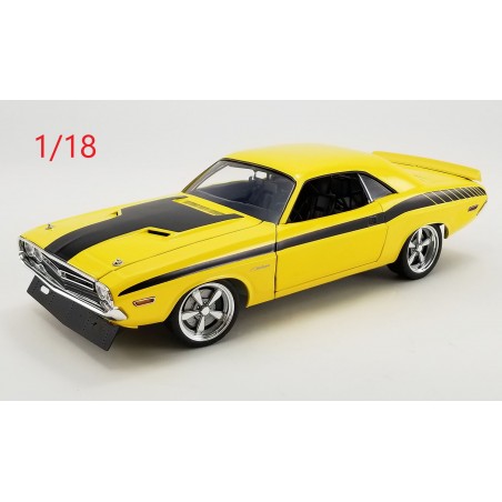 Dodge Challenger 1971 " Chicayne " jaune et noire - ACME