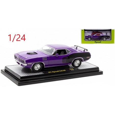 Plymouth Cuda 340 purple et noire - M2 Machines