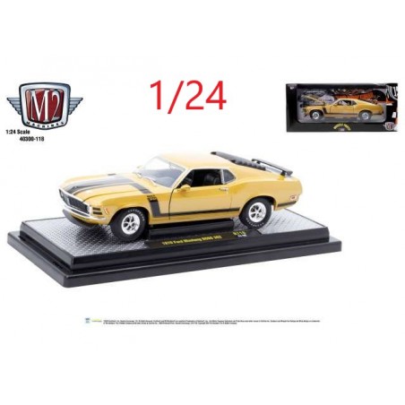 Ford Mustang Boss 302 1970 jaune et noire - M2 Machines