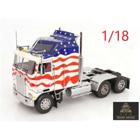 Kenworth K100 Aerodyne 1976 bleu / blanc / rouge - Road Kings