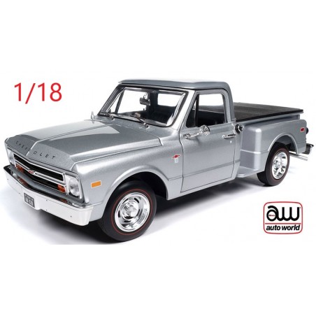 Chevrolet C10 Pick-up Stepside 1968 gris - Auto World