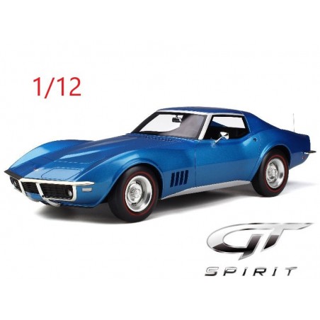 Chevrolet Corvette C3 1/12 bleue métal - GT Spirit