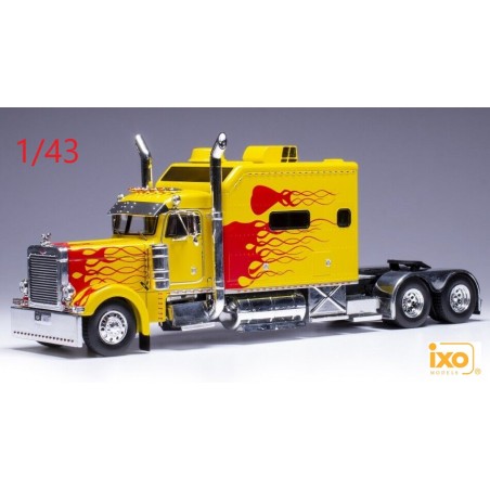 Peterbilt 379 Custom 2002 jaune et rouge - IXO Models